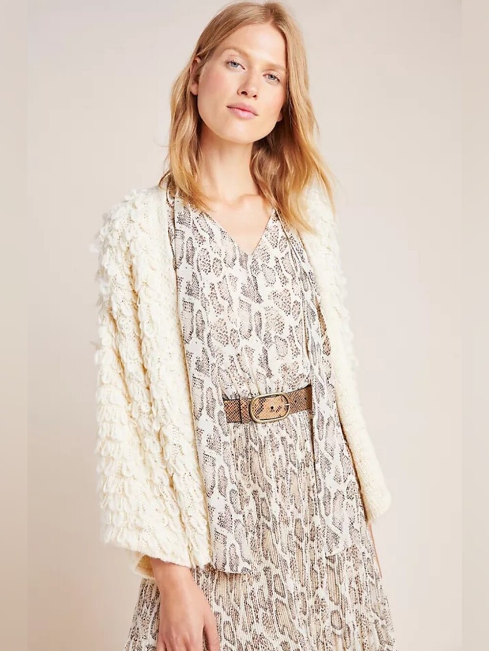 Current Air Olivia Snake Print Maxi Dress Anthropologie Small